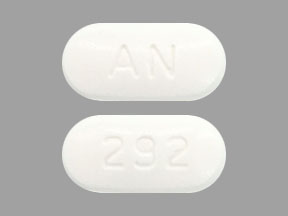 Pill AN 292 White Capsule/Oblong is Telmisartan