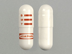 Pill Imprint B M T AXCAN PHARMA (Pylera bismuth subcitrate potassium 140 mg / metronidazole 125 mg / tetracycline hydrochloride 125 mg)