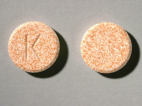 Pill K Orange Round is Effervescent Potassium/Chloride