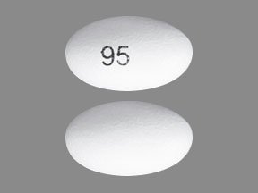 Pill 95 White Capsule/Oblong is Bafiertam