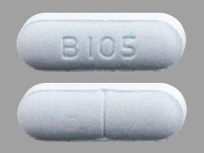 Pill B105 Blue Capsule-shape is Sotalol Hydrochloride