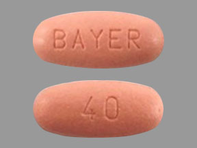 Pill BAYER 40 Pink Oval is Stivarga