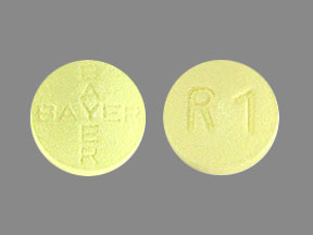 Pill BAYER BAYER 1 R Yellow Round is Adempas