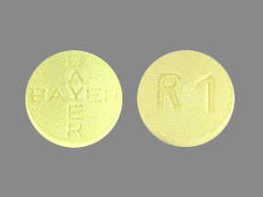 Pill BAYER BAYER R 1 Yellow Round is Adempas