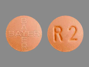 Pill BAYER BAYER R 2 Peach Round is Adempas