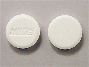 Pill TUMS White Round is Tums Regular Strength 500 (Peppermint)