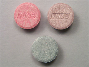 Pill TUMS  Round is Tums Extra Strength 750