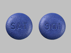 Pill SAT 901 is Hyophen benzoic acid 9.0 mg / hyoscyamine sulfate 0.12 mg / methenamine 81.6 mg / methylene blue 10.8 mg / phenyl salicylate 36.2 mg