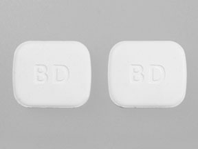 Pill BD BD White Four-sided is BD Glucose