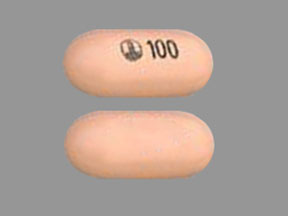 Pill Logo 100 Peach Capsule/Oblong is Ofev