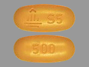 Pill Imprint Logo S5 500 (Synjardy empagliflozin 5 mg / metformin hydrochloride 500 mg)