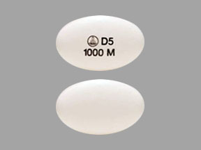 Jentadueto XR linagliptin 5 mg / metformin hydrochloride 1000 mg (Logo D5 1000M)