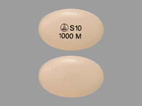 Synjardy XR 10 mg / 1000 mg (Logo S10 1000 M)