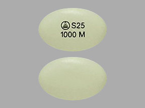 Synjardy XR 25 mg / 1000 mg (Logo S25 1000 M)