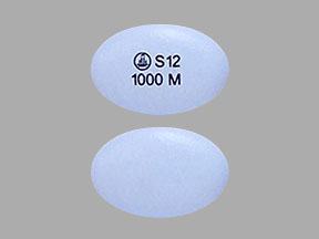 Pill Logo S12 1000 M is Synjardy XR 12.5 mg / 1000 mg
