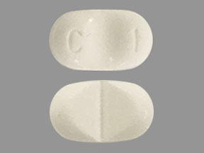 Pill C 1 White Oval is Clobazam