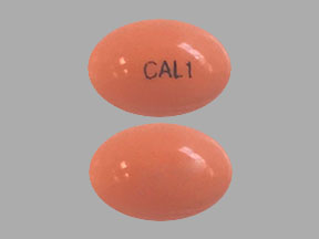 Pill CAL1 Orange Capsule-shape is Calcitriol