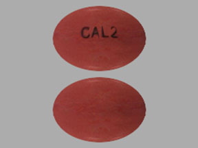 Pill CAL2 Orange Capsule/Oblong is Calcitriol