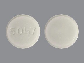 Pill S047 White Round is Acyclovir