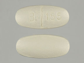 Pill B 155 Tan Oval is Vinate M