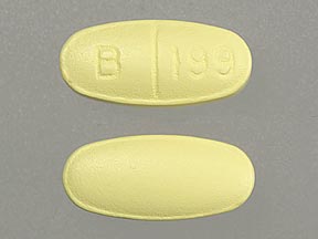 Pill B 199 Yellow Oval is Utac