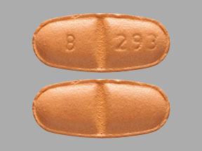 Pill B 293 Beige Elliptical/Oval is Oxcarbazepine