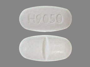 Pill H9050 White Oval is Nevirapine