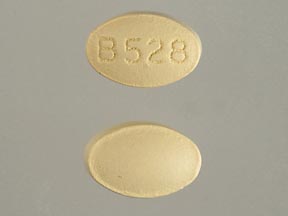 Pill B528 Yellow Oval is Folbee Plus CZ