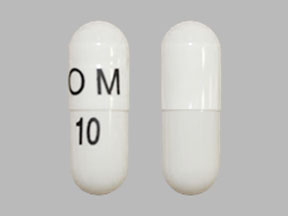 Omeprazole delayed-release 10 mg OM 10