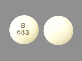 Pill B 683 Yellow Round is Rabeprazole Sodium Delayed-Release