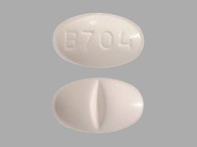 Pill B704 White Oval is Alprazolam