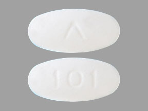 Pill 101 Logo White Oval is Metformin Hydrochloride