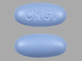 Pill CNG1 Blue Oval is Metafolbic Plus