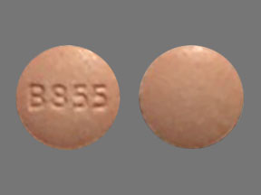 Pill B855 Red Round is Repaglinide
