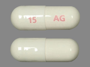 Pill 15 AG White Capsule/Oblong is L-Methylfolate Forte
