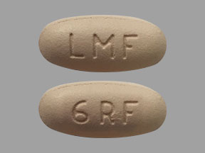 Pill Imprint LMF 6RF (Metafolbic Plus RF Vitamin B12, Folate, and Acetylcysteine)