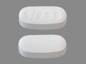 Pill 5 200 White Capsule/Oblong is Consensi