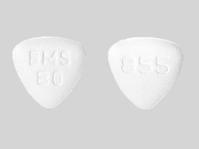 Pill BMS 80 855 White Three-sided is Sprycel