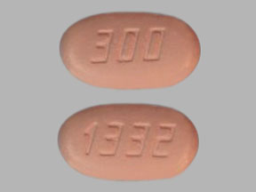 Pill 300 1332 Pink Oval is Plavix