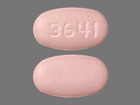Pill 3641 Pink Oval is Evotaz