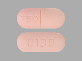 Pill 750 0138 Orange Capsule/Oblong is Levetiracetam