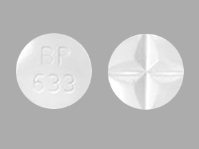 Pill BP 633 White Round is Alprazolam