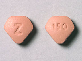 Pill Z 150 Pink Five-sided is Zantac