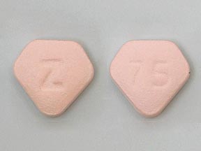 Pill Z 75 Pink Five-sided is Zantac 75