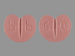 Pill b b 6 0 Pink Heart-shape is Zebeta