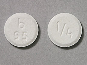 Clonazepam 0.25 mg 1/4 b95