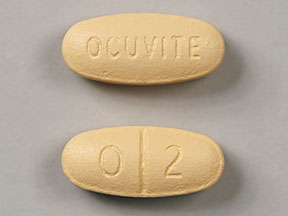 Pill OCUVITE 0 2 Peach Oval is Ocuvite