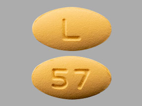 Pill L 57 Yellow Oval is Tadalafil