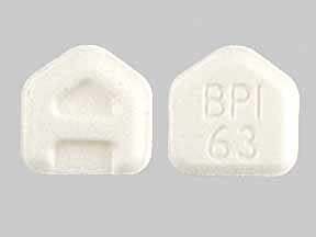 Pill A BPI 63 White Five-sided is Ativan