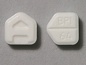 Pill A BPI 64 White Five-sided is Ativan